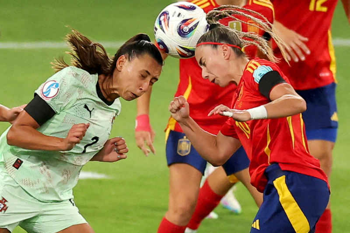 Spain thrash grieving Portugal 5-0 in Women's Euro clash