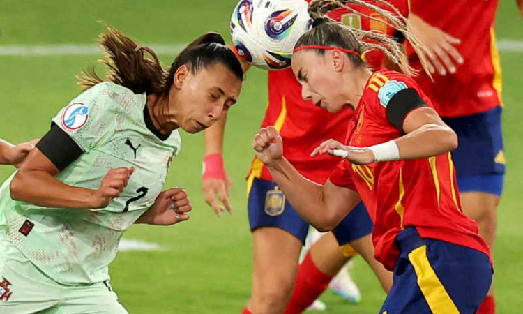 Spain thrash grieving Portugal 5-0 in Women's Euro clash