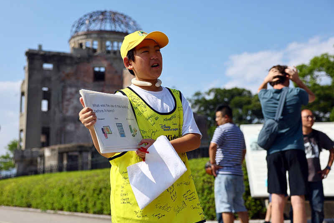 In Hiroshima, a schoolboy  keeps memories of war alive