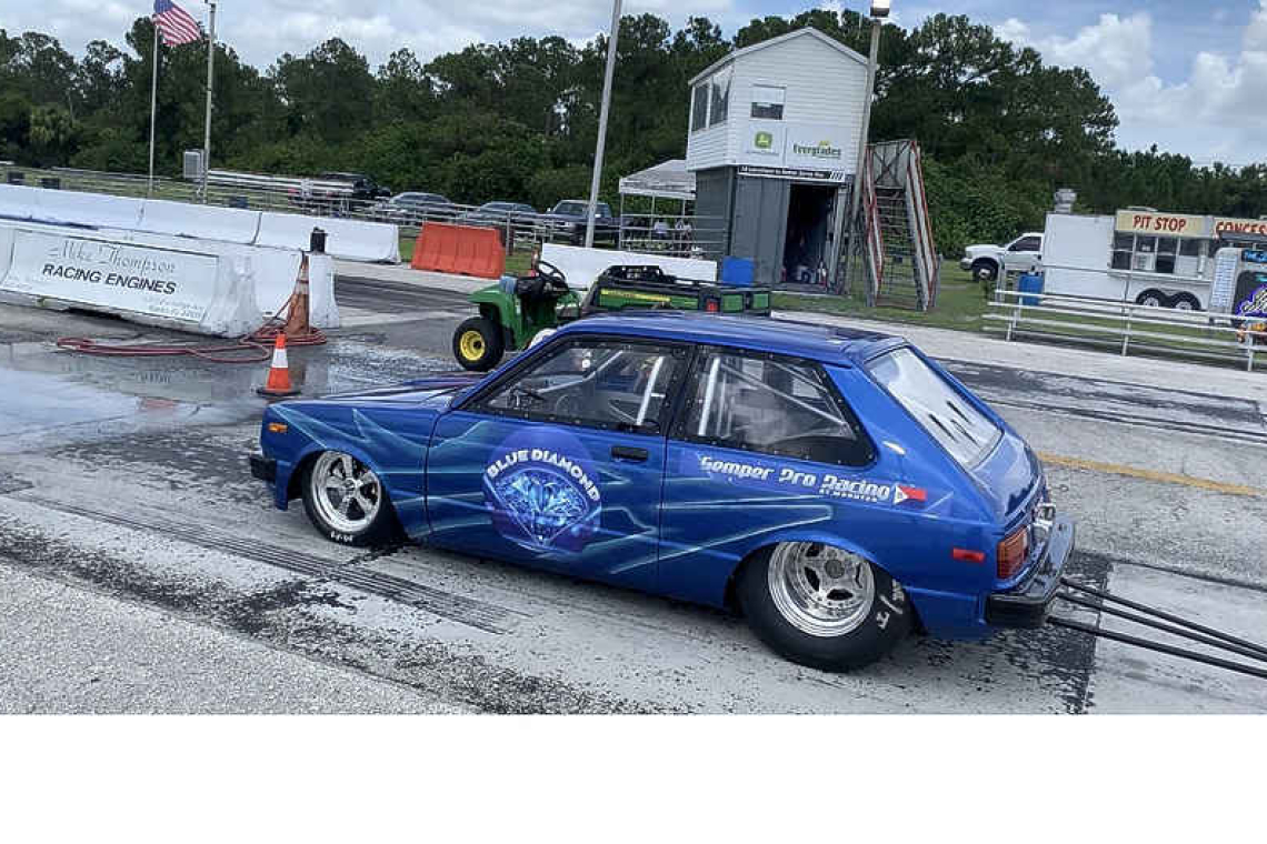 St. Maarten's    “Blue Diamond”  race car completes test and tune 