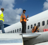 WestJet aircraft expected off PJIA runway  by 11am, ramp scraped, but not damaged