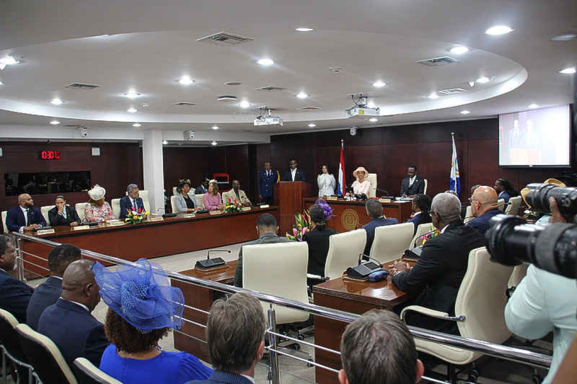    ‘It is time for St. Maarten to embrace, commit,  act,’ Baly says as he opens Parliamentary year
