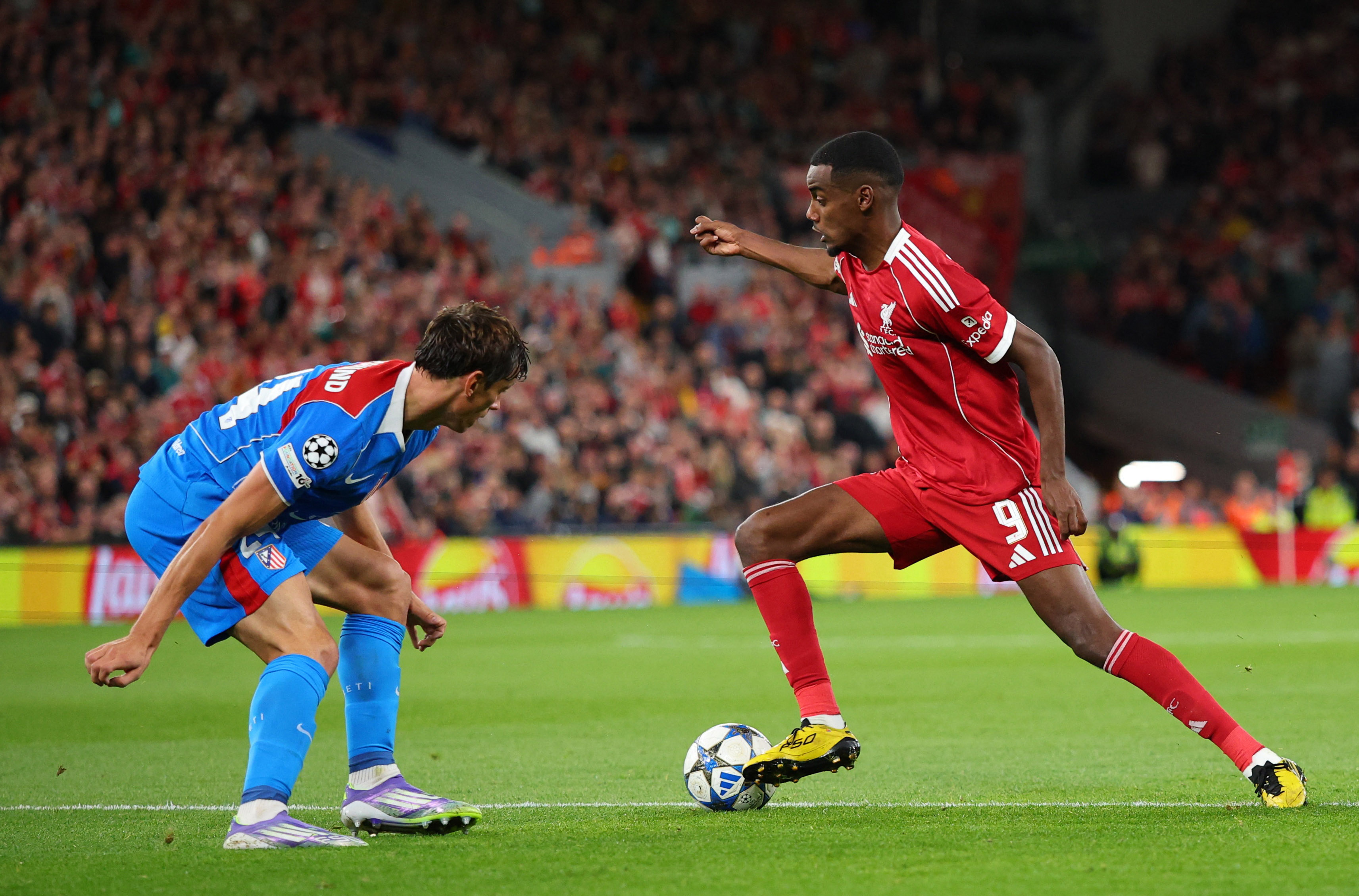 Isak scores his first goal for Liverpool, Ekitike sees red after winner