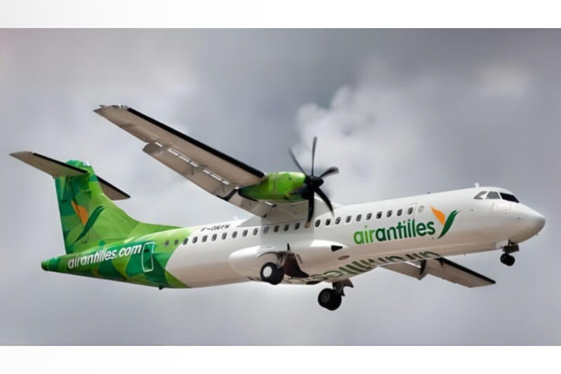 An Air Antilles ATR plane  Air Antilles operating licence  extended to January 31, 2026