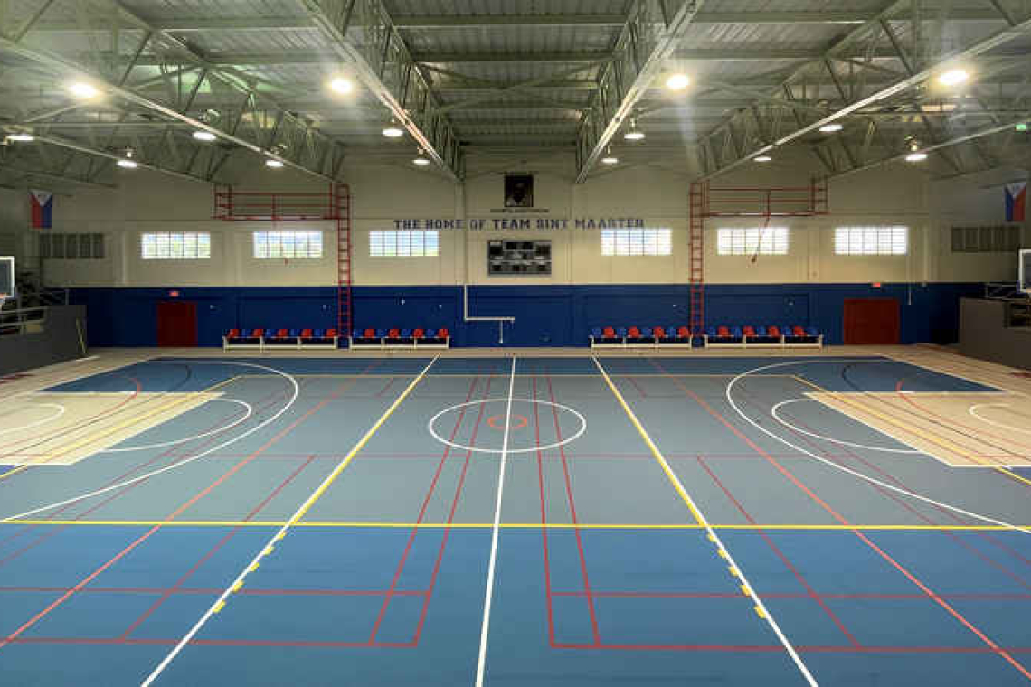 L.B. Scott Sports Auditorium gets a new  multipurpose floor and interior facelift