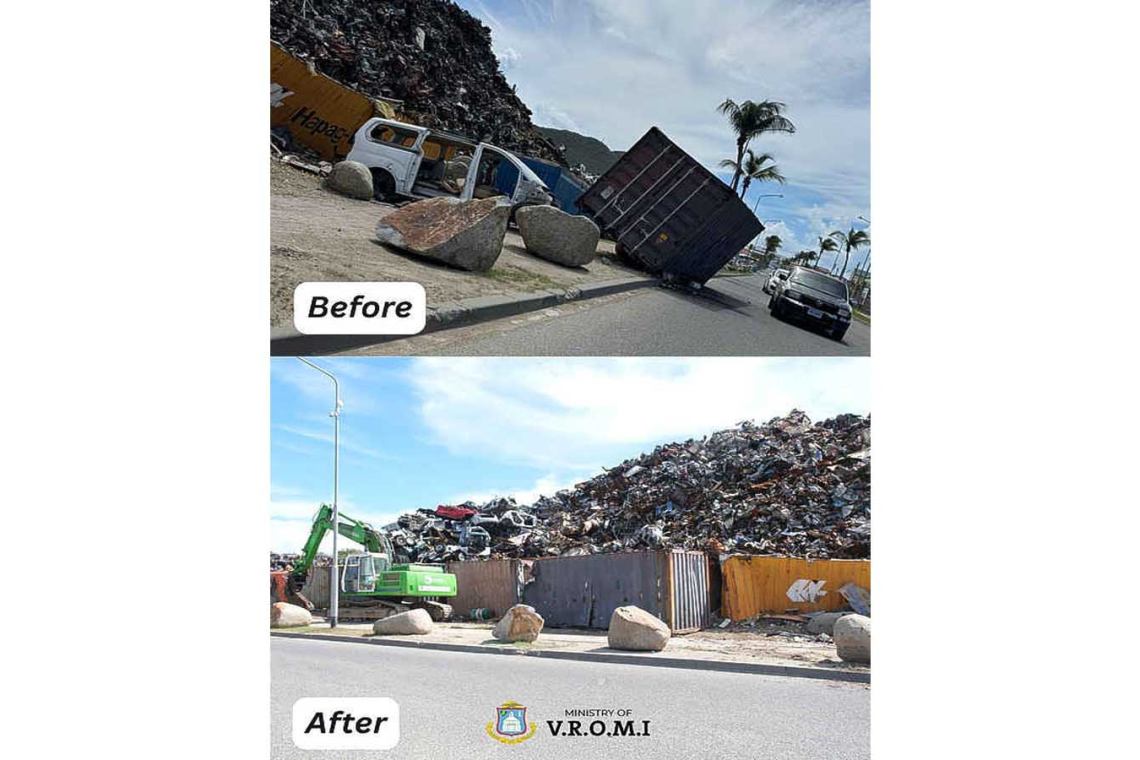   VROMI, KPSM address illegal dumping  of large container near landfill entrance