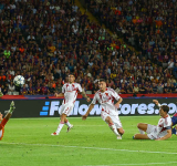 Fermin hat-trick inspires Barca to 6-1 rout of Olympiacos