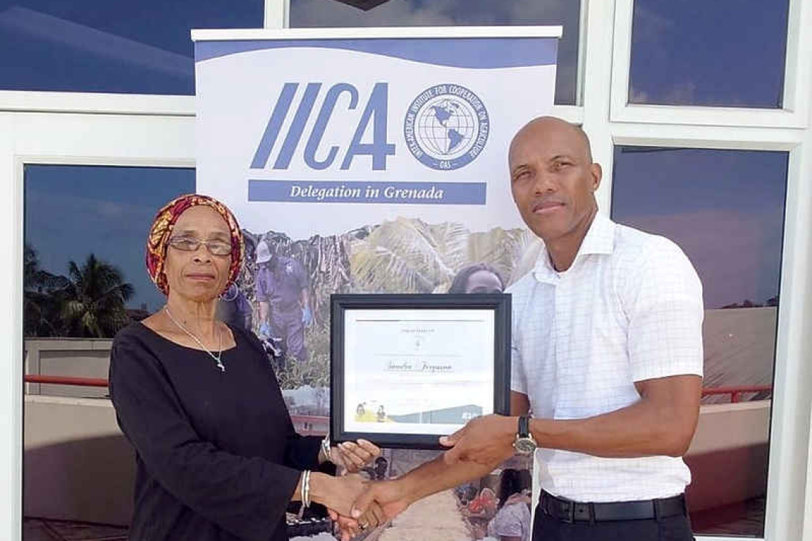 Sandra Ferguson honoured as IICA  Leader of Rurality of the Americas