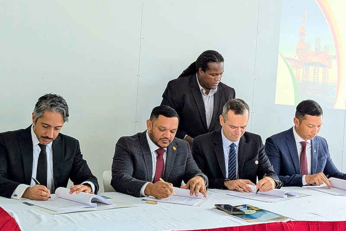       US$15M signing bonus as first petroleum  agreement inked under new legal framework