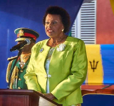       President Mason bids  farewell at St Ann’s Fort