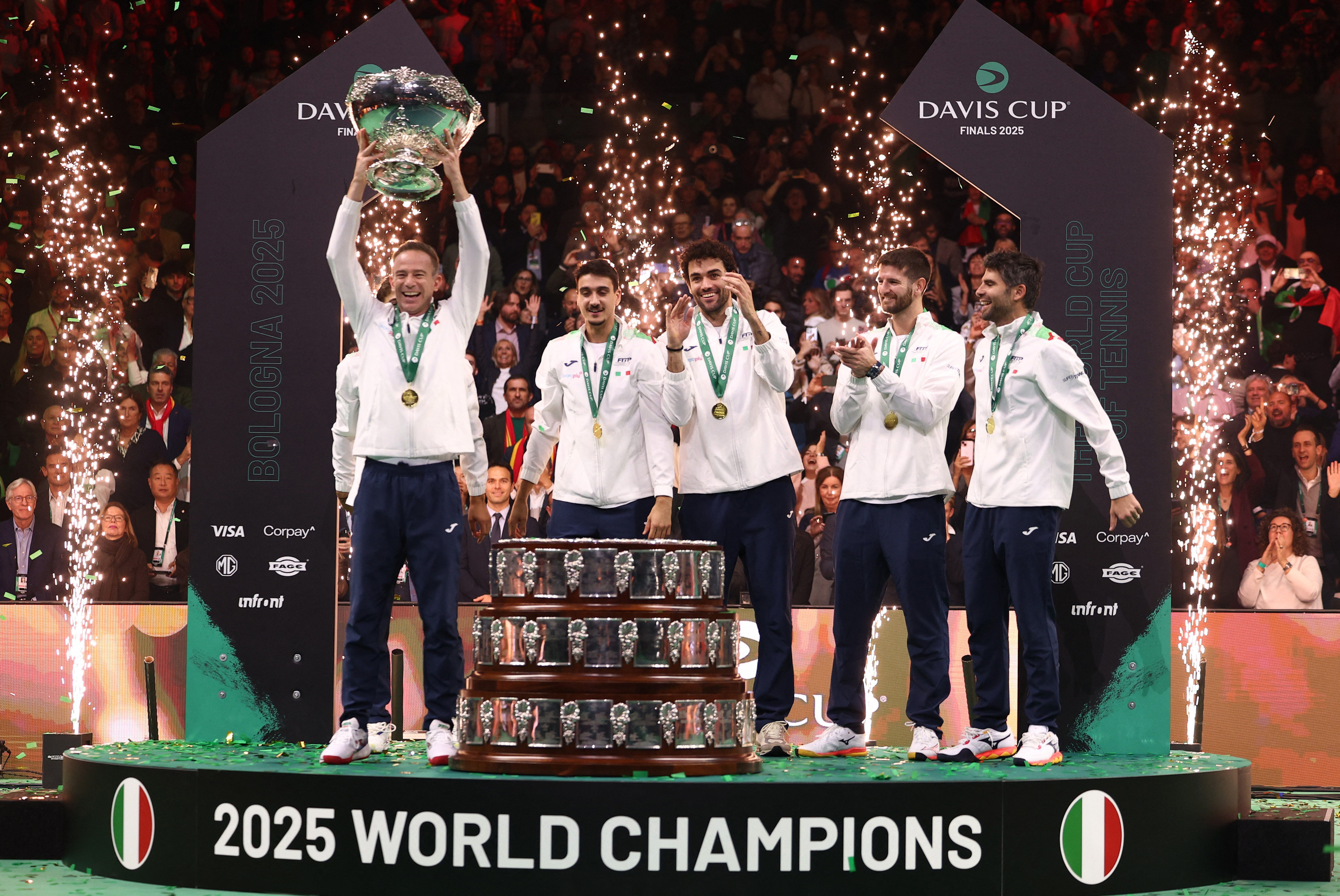 Berrettini, Cobolli lead Italy past Spain for third straight Davis Cup title