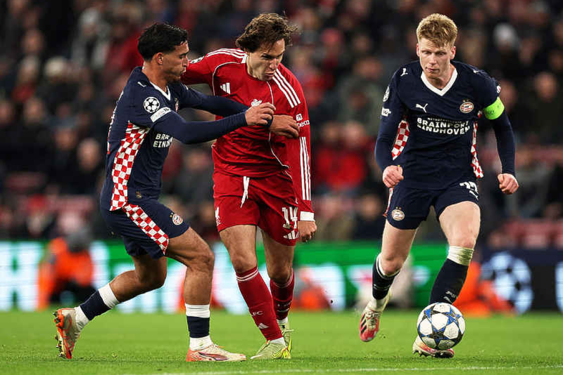PSV Eindhoven stun Liverpool with 4-1 thrashing at Anfield