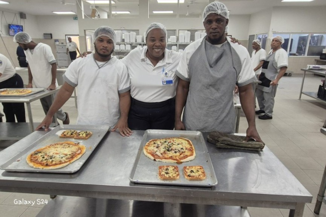 Cooking workshops  at Curacao’s prison