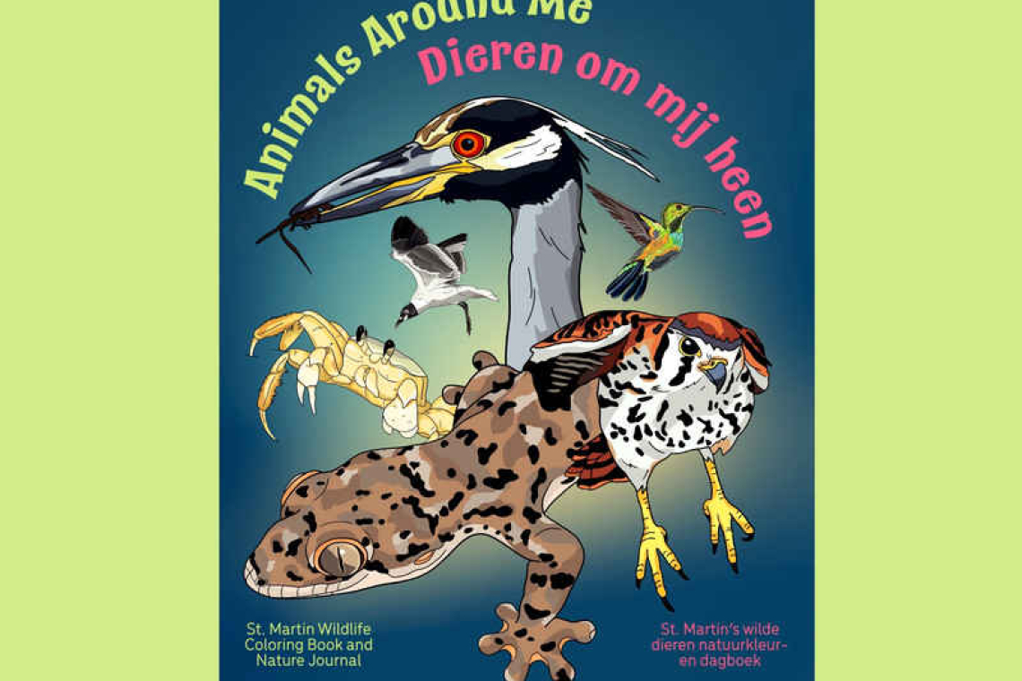 Animals Around Me/ Dieren om mij heen: A bilingual colouring book and nature journal