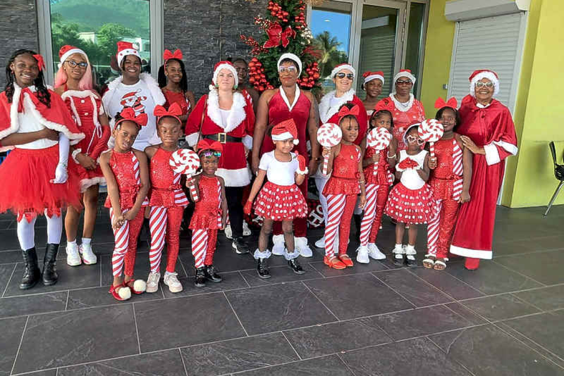 Red and White Parade  brings colour to Statia