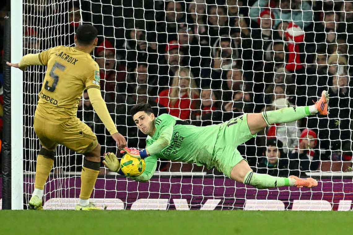 Arsenal edge Palace on penalties to reach League Cup semi-finals
