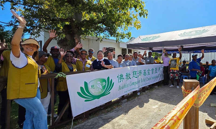    Tzu Chi donates to 160 families in last  2025 Cul De Sac relief distribution