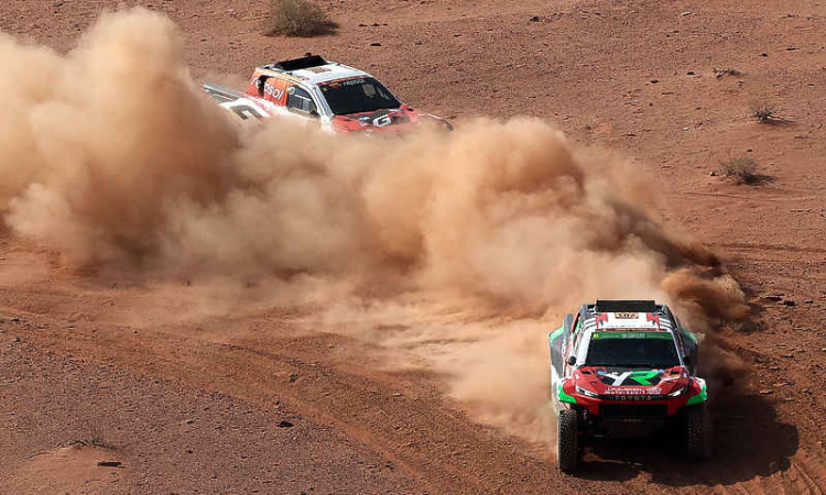 Lategan leads the Dakar Rally, champion Al-Rajhi withdraws
