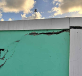 Little League stadium wall damaged