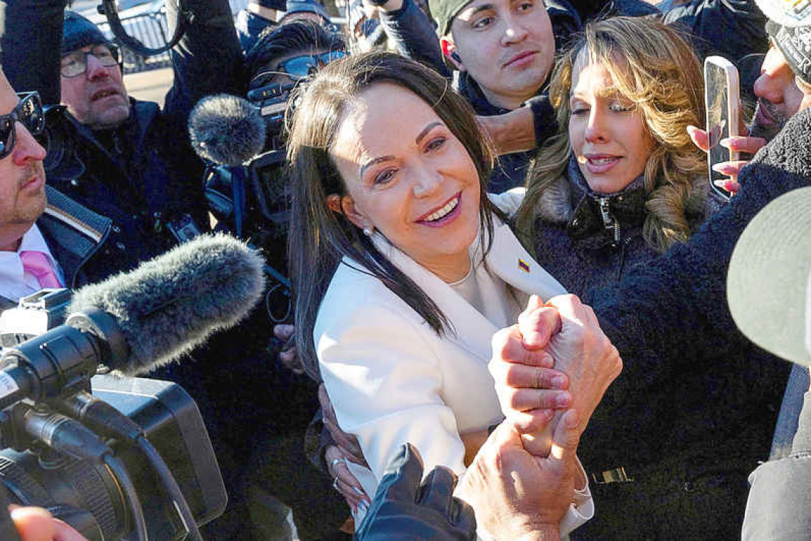 Trump meets Venezuelan opposition leader Machado after praising interim president