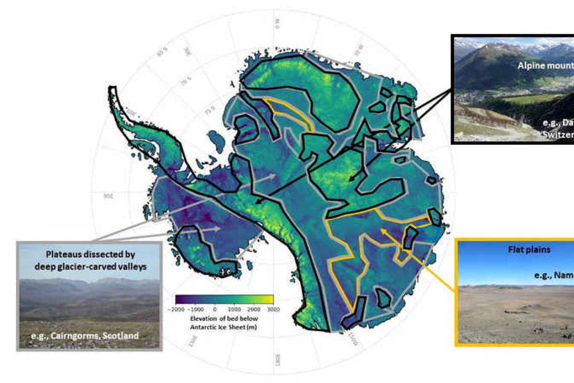 New map reveals hidden landscape under Antarctica's ice sheet