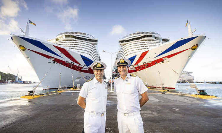       P&O Cruises’ Arvia and Iona make  historic dual arrival in St. Maarten
