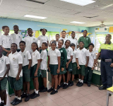 Police engage students  in road safety education