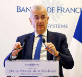 French central bank chief  Villeroy will leave early