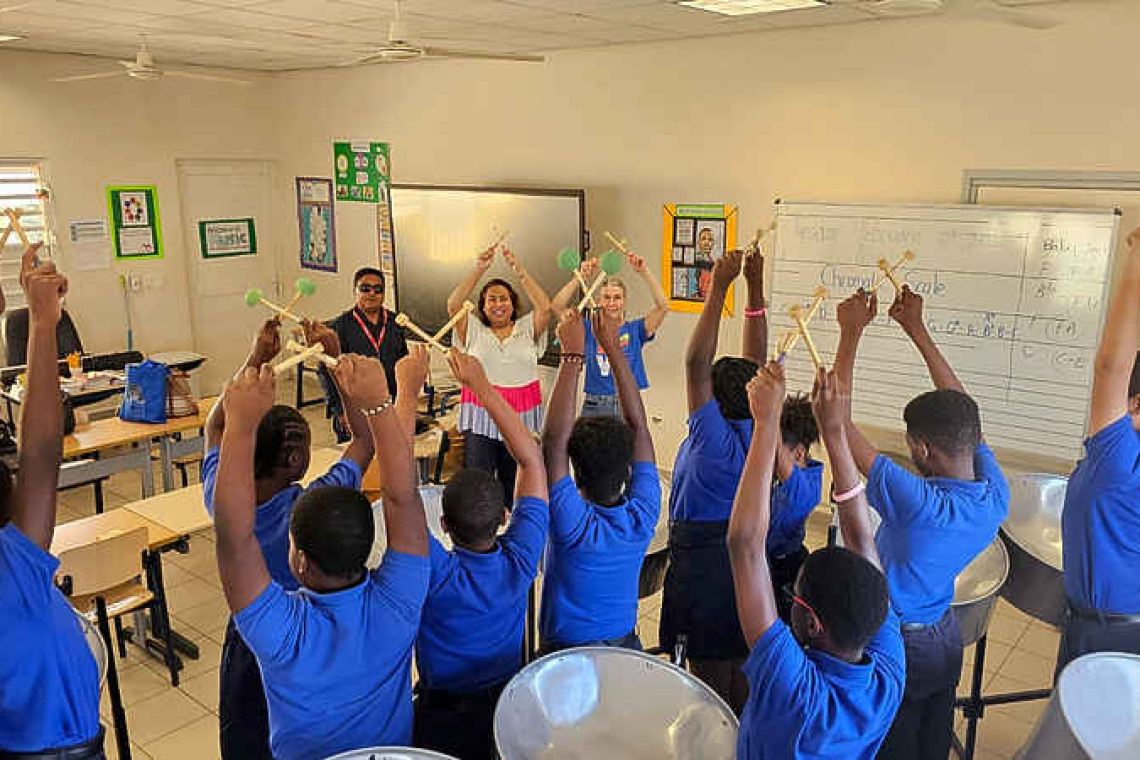 Island Gems Charity supports  PWAS steel pan programme