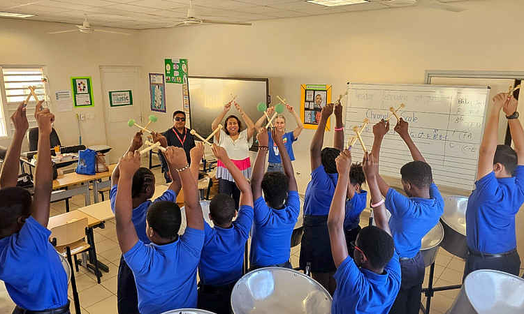 Island Gems Charity supports  PWAS steel pan programme