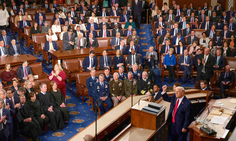 Trump touts economic record in State of the Union