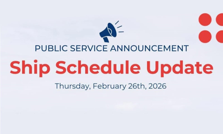 Ship Schedule Update