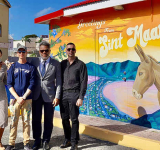       New historic-themed mural  unveiled at Philipsburg centre