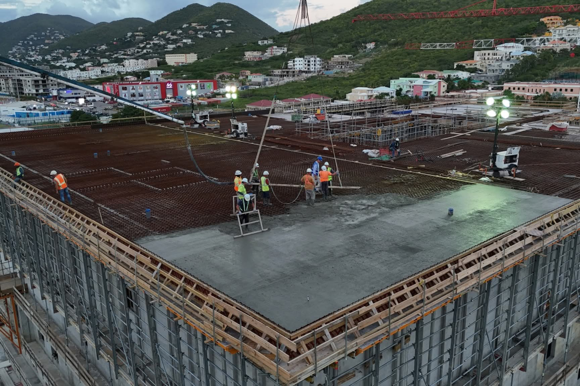 New General Hospital reaches  highest point of construction