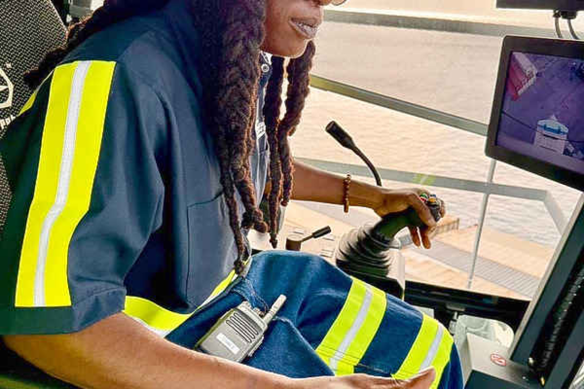 Maduro makes history as  first female crane operator