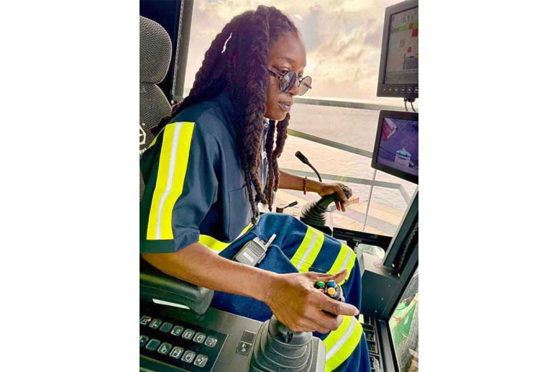 Maduro makes history as  first female crane operator