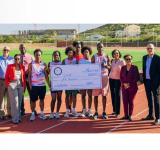 Bankers Assoc. donates $5,000  to Athletics Team for CARIFTA