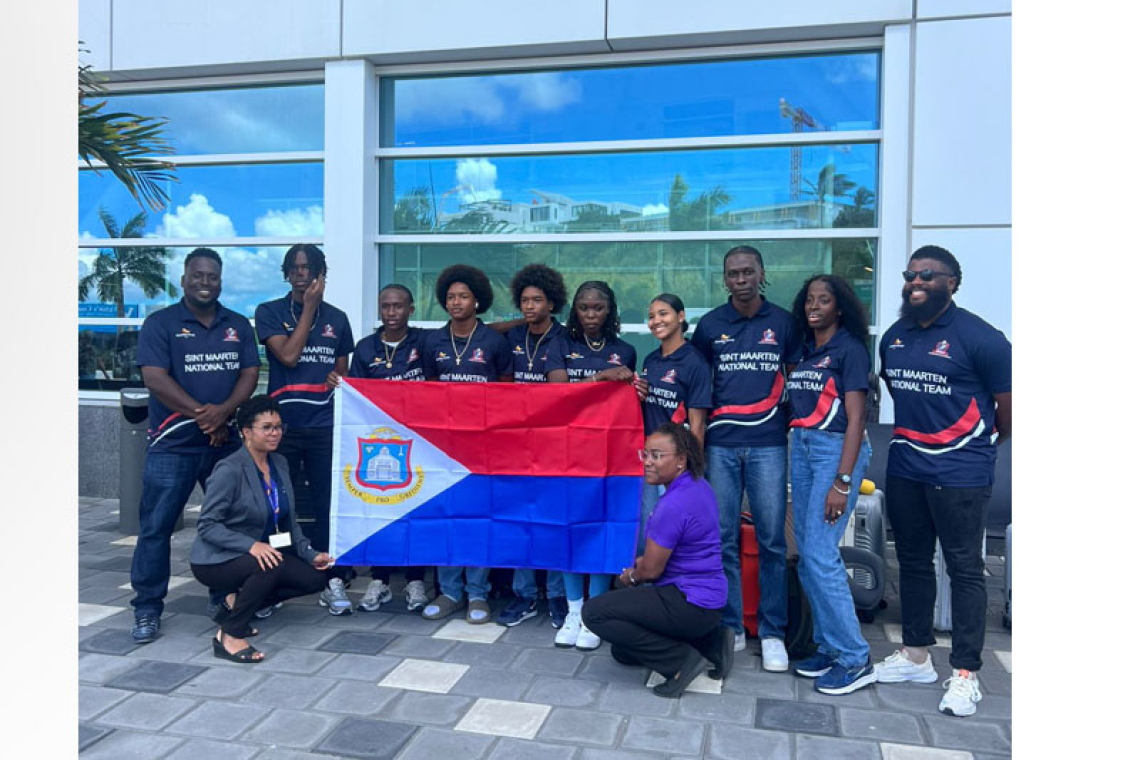 And They’re Off: St. Maarten athletes leave for CARIFTA Games