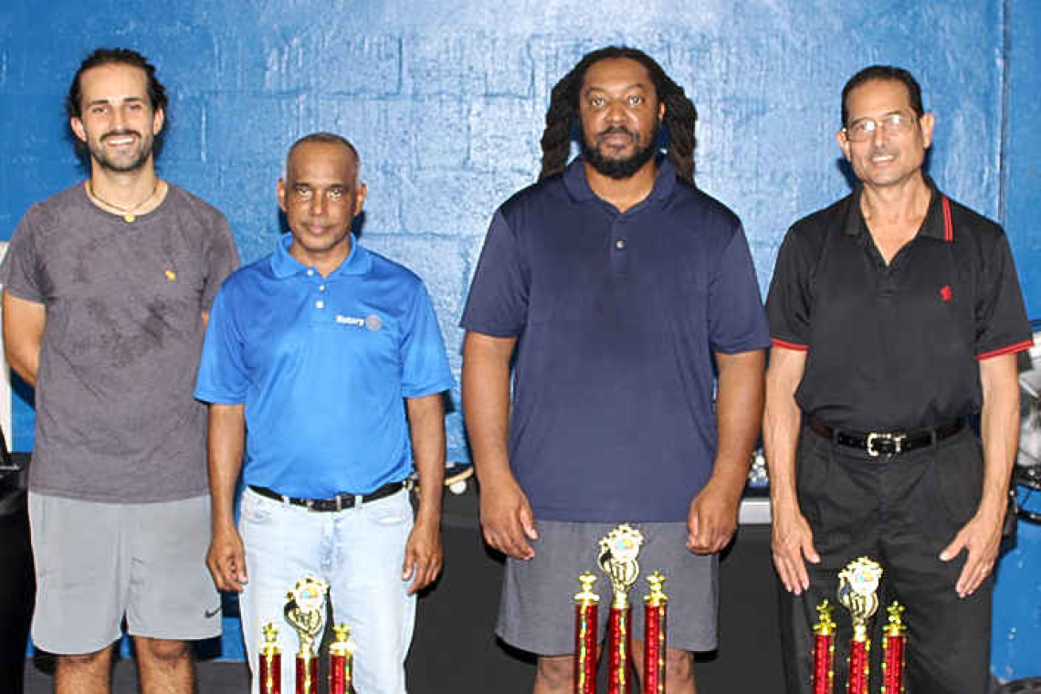 Riegnald Arrindell wins Rotary Mid Isle and Coach Radjouki Table Tennis Tournament
