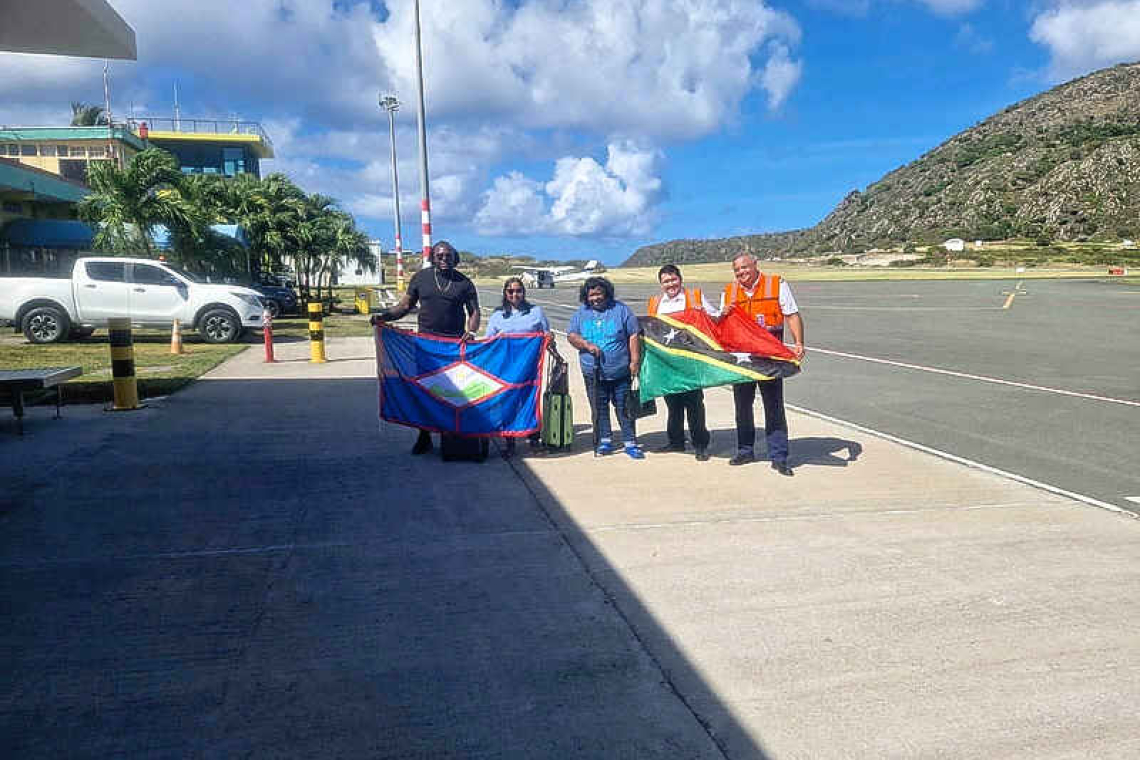 New Statia airline makes its  inaugural flight to St. Kitts