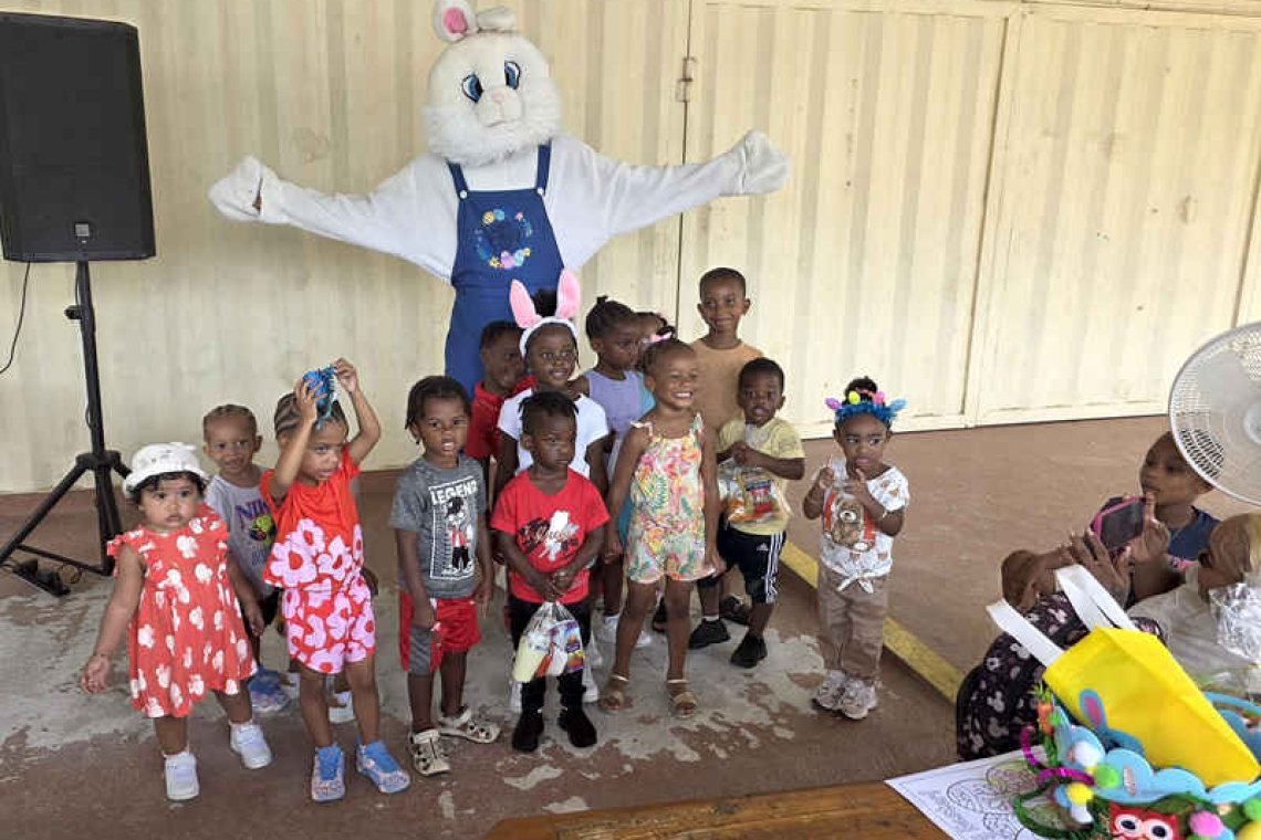 Magic, books and laughter  at library’s Easter egg hunt