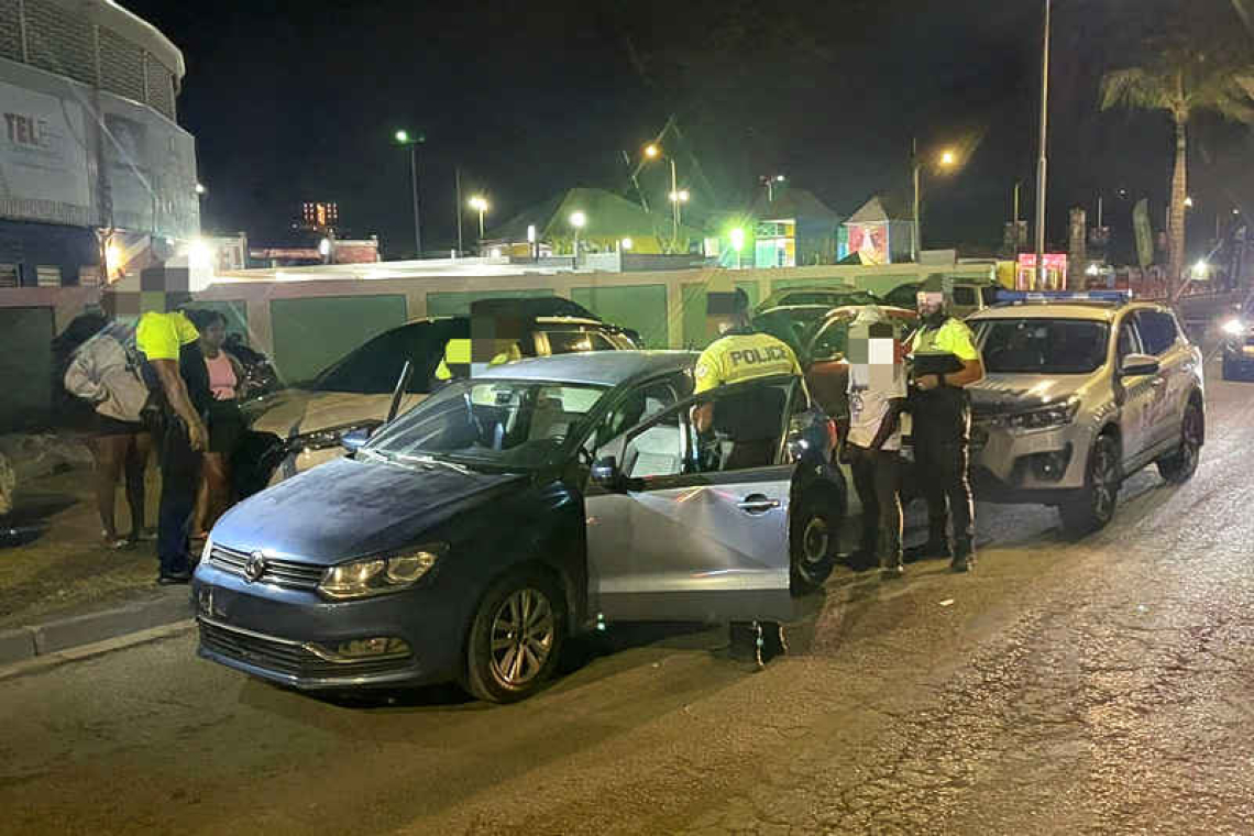 Police set up controls  around Festival Village