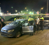 Police set up controls  around Festival Village