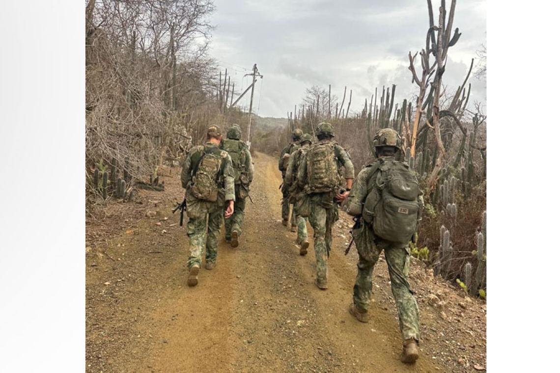 Royal Dutch army conducts  training exercise on Bonaire