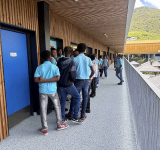 Tour and presentation of Collège Soualiga  leaves elected officials highly impressed