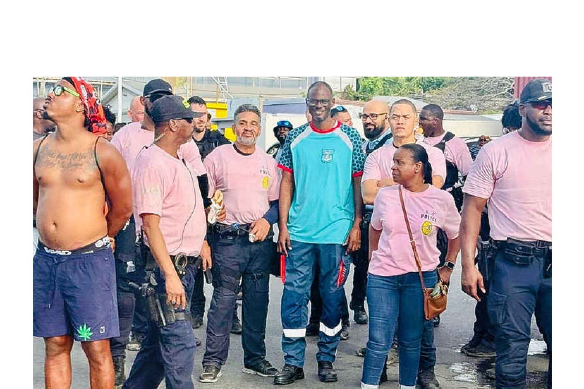 Brug joins Ambulance Dept.  in J'ouvert morning parade