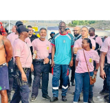 Brug joins Ambulance Dept.  in J'ouvert morning parade