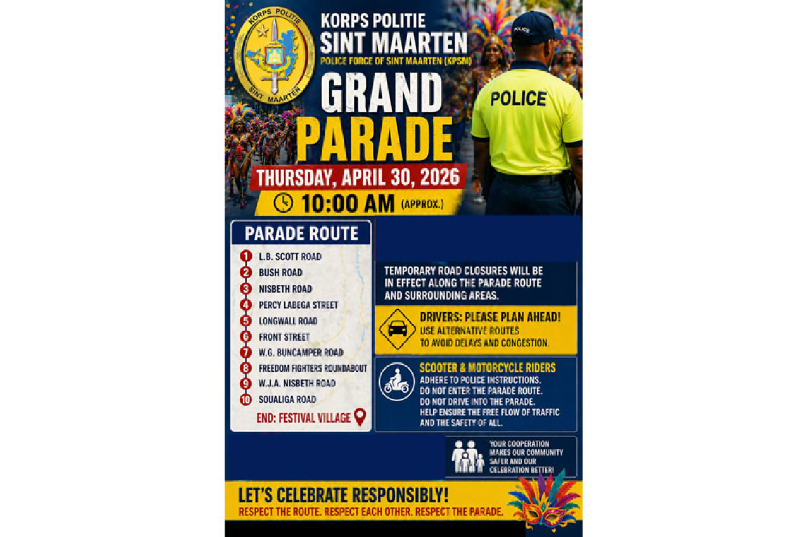 Police announce traffic rules  for the Grand Carnival Parade