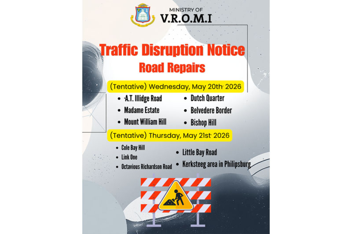 VROMI announces  road repair works