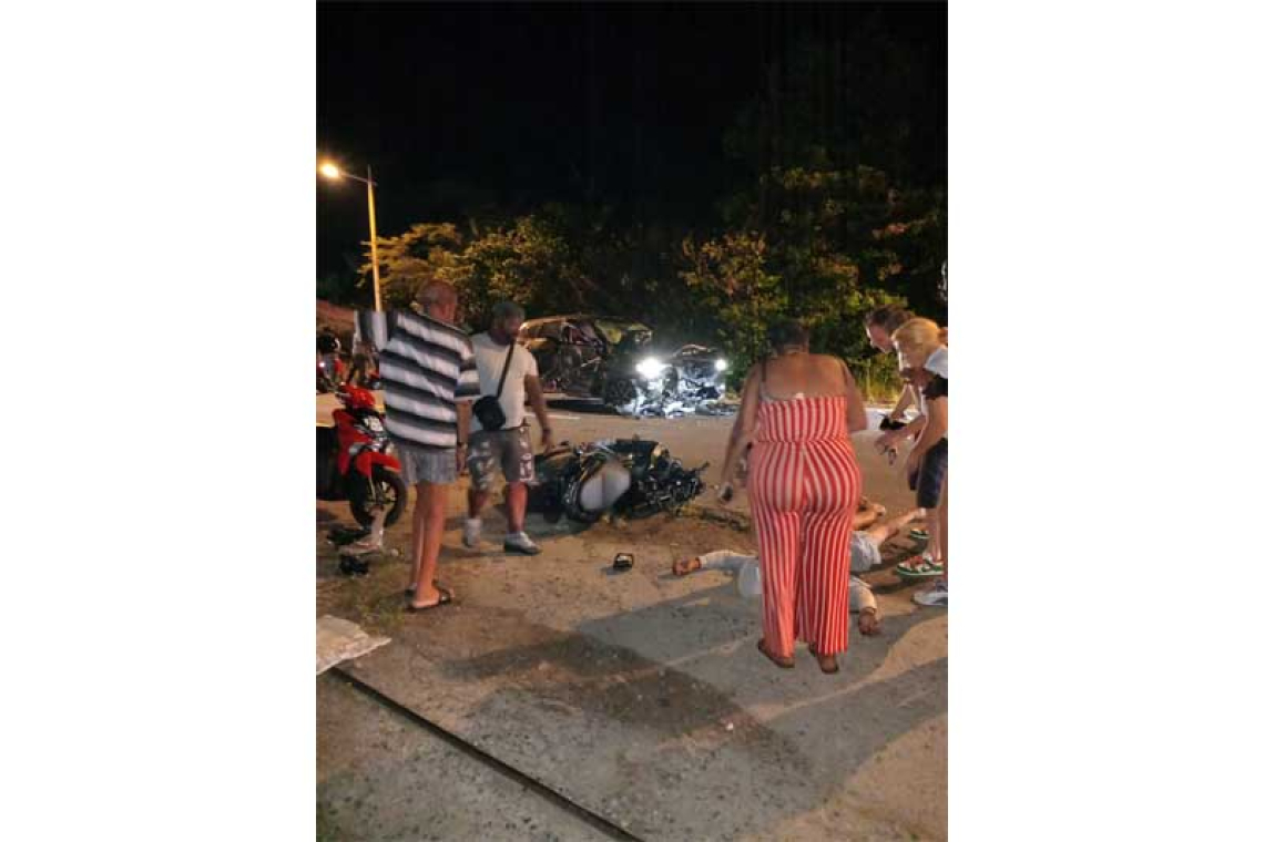 One killed, four in critical condition,  after Sandy Ground road accident